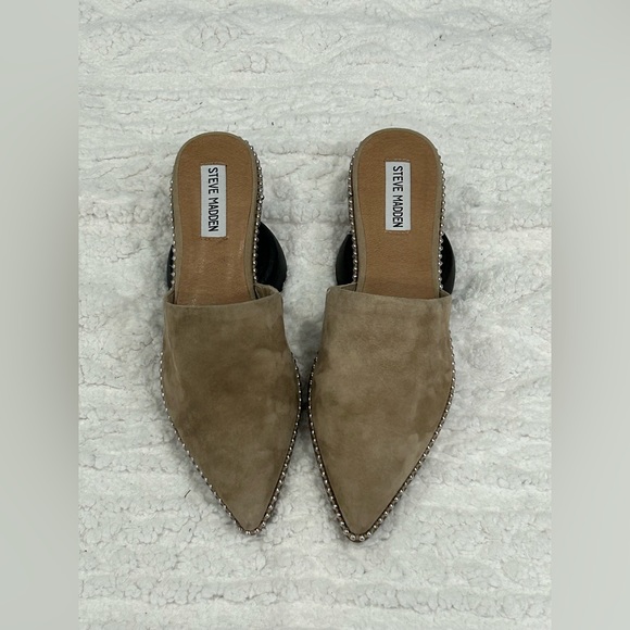 Steve Madden Azizi Pointed Toe Mule In Tan Suede | ModeSens - Picture 7 of 8